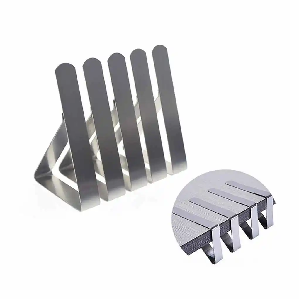 

Набор зажимов для скатерти из нержавеющей стали, съемные зажимы для столов, крытая папка, зажим для свадебной вечеринки, пикника, 6 шт.