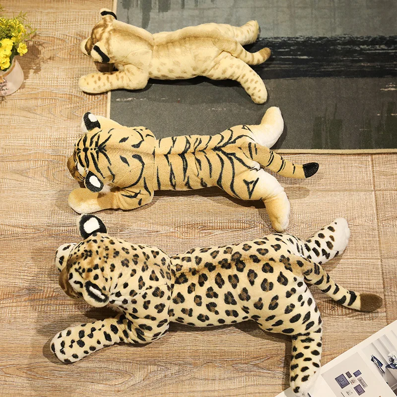Игрушки плюшевые в виде льва тигра леопарда 39-58 см |
