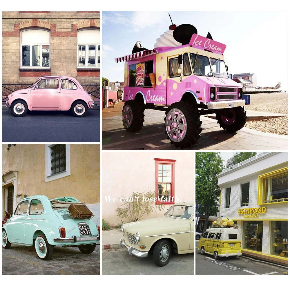 

5D DIY алмазная живопись Стразы для взрослых в стиле ретро автомобиль полный Алмазный крест фотография изысканный домашний Декор Картина Под...