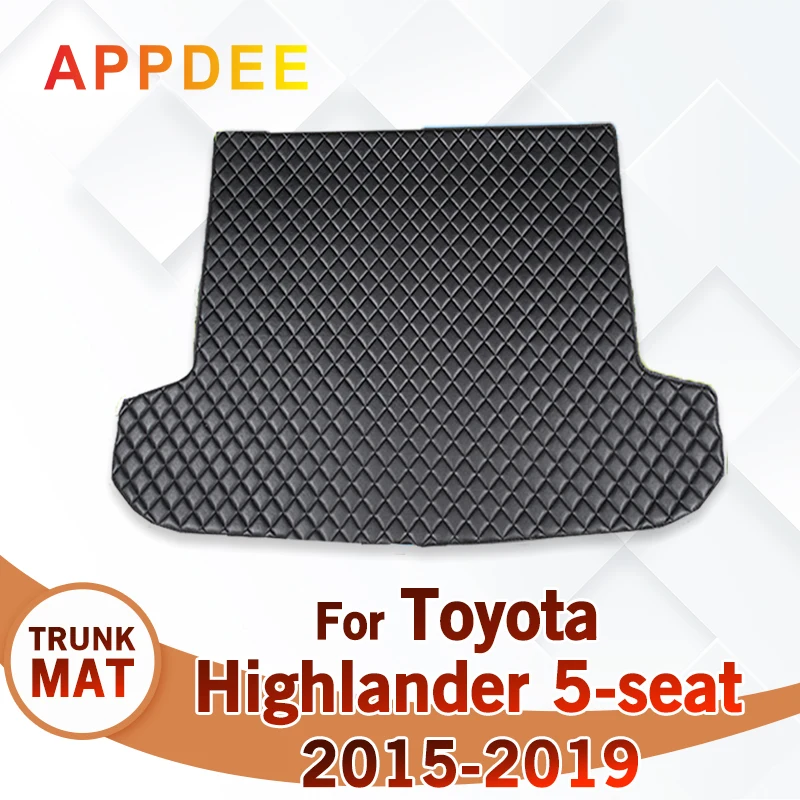 

Коврик для багажника автомобиля для Toyota Highlander 5-Seat 2015 2016 2017 2018 2019, пользовательские автомобильные аксессуары, украшение интерьера автомобиля