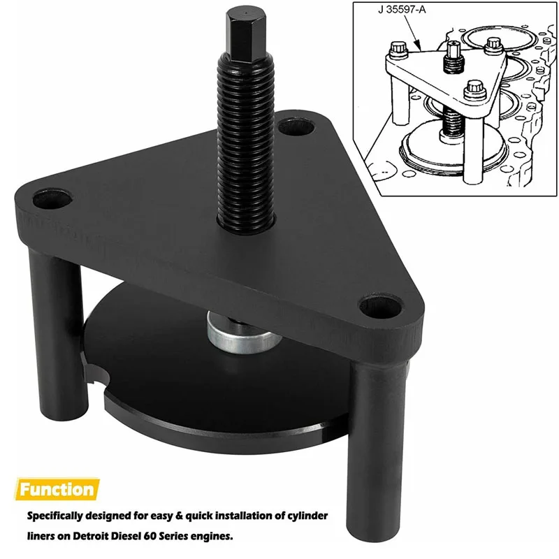 

Cylinder Liner Installer Replaces DD60 & J-35597-A & 5874 Compatible with Detroit Diesel 60 Series Engines