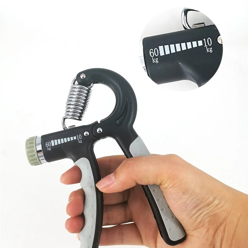 

Adjustable R-shaped Spring Hand Grip Counting Hand Strength Exercise Grab Fitness Exercise Finger Pinch Wrist Spread