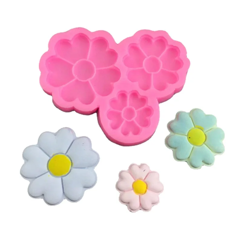 

5 лепестков в форме сердца цветок Шоколад декоративный сахарный торт токарный инструмент West Point выпечка Сделай Сам силикагель прибор кухонн...