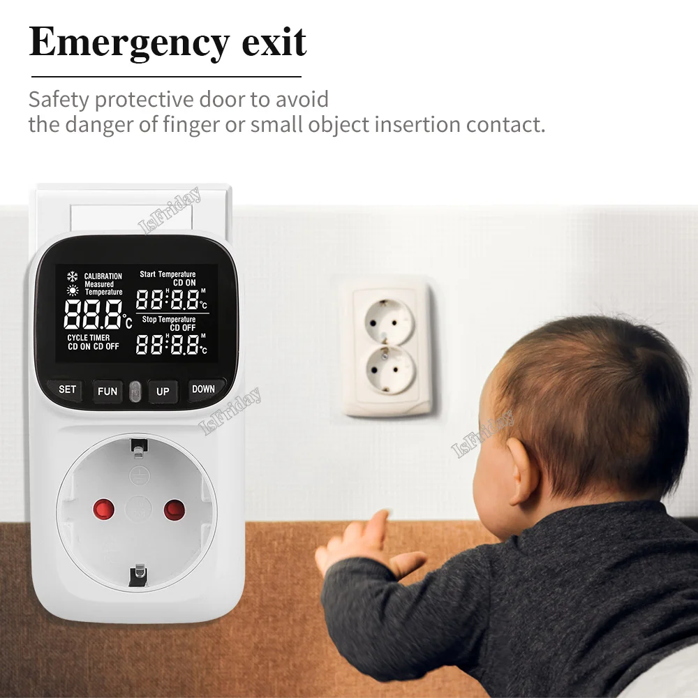 Высокоточный цифровой дисплей умный термостат аквариум сенсорный экран