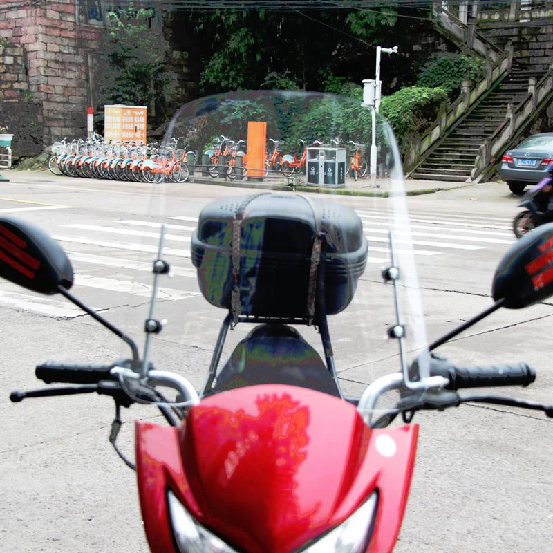 

Universal Clear PC Adjustable Windshield Wind For Motorbike ATV Motorcycle Windshield Wind Screen Deflector Protector