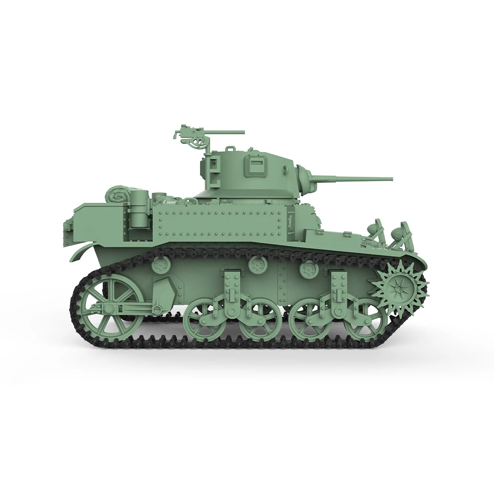 SSMODEL SS505 1/76 1/64 20 мм WarGamingВоенная модель Комплект США M3A1 Stuart Light Tank Миниатюрный