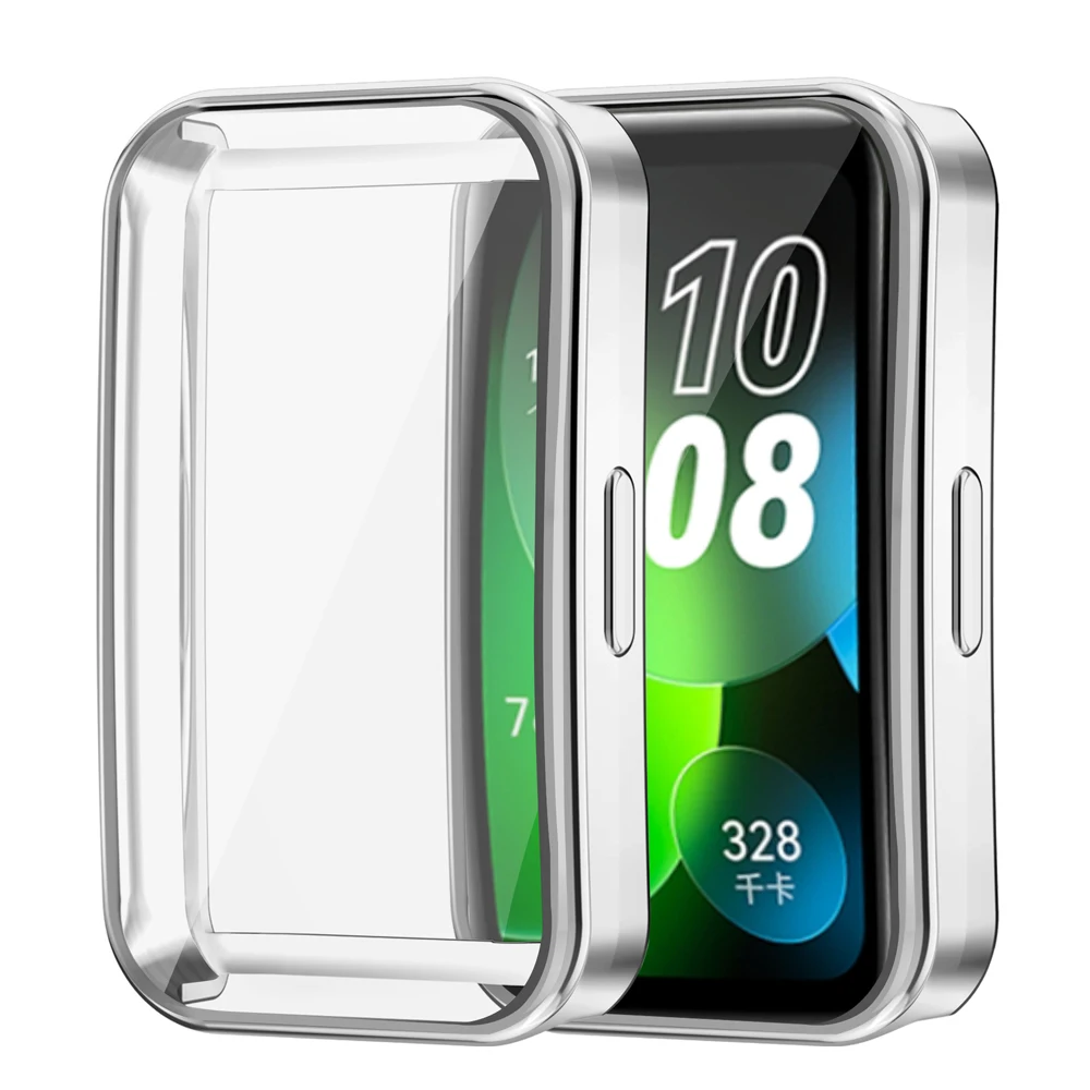 Фото Мягкий чехол из ТПУ для Huawei Band 10 9 8, защитная пленка для экрана Huawei Band8 9, полный защитный бампер, умные часы Huawei Band 9 №3