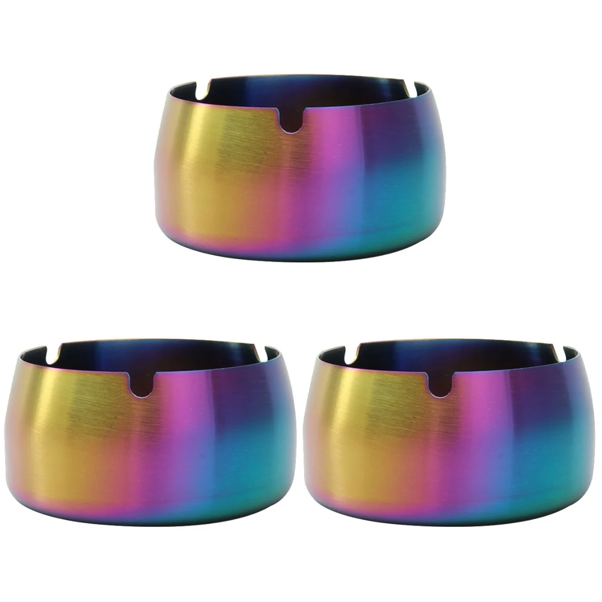 

3x Windproof Tray Metal Holder Vintage Ashtray Outdoo Ashtray Metal Ashtray Desktop Tray