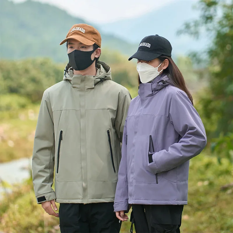 2024 Autumn/Winter Graphene Outdoor Cotton Coat Waterproof Windproof Dirty-resistant Jacket High-quality Couple