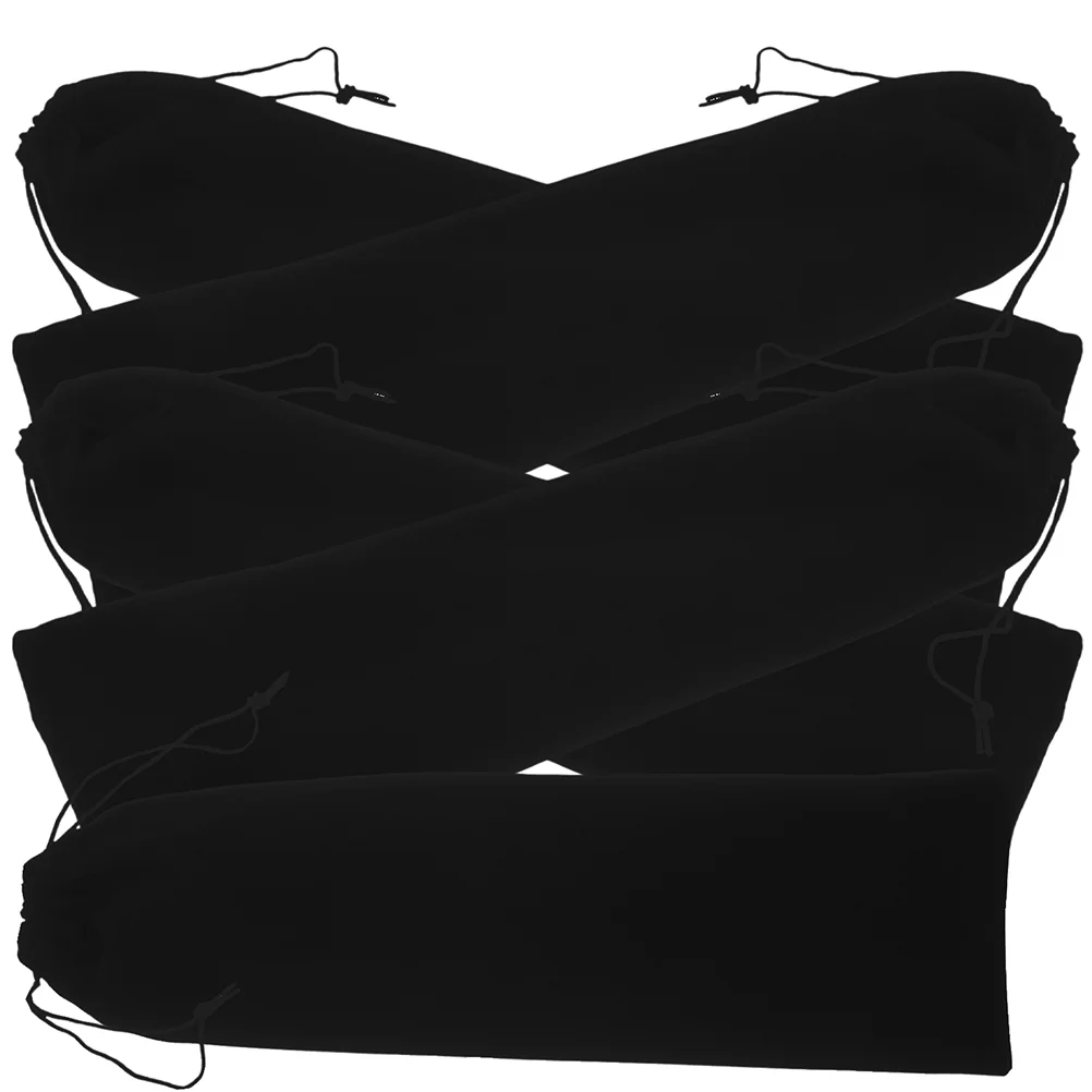 

5 Pcs Curler Bag Portable Curling Iron Storage Wand Hair Travel Case Flannel Straightener Miss Shapewear