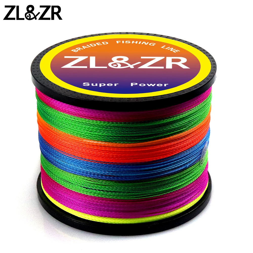 

ZL&ZR 4X Braided Carp Fishing Line Multifilament Wear-resistant PE Fishing Rope 4 Strands Wires 10 To 80LB 300M 500M