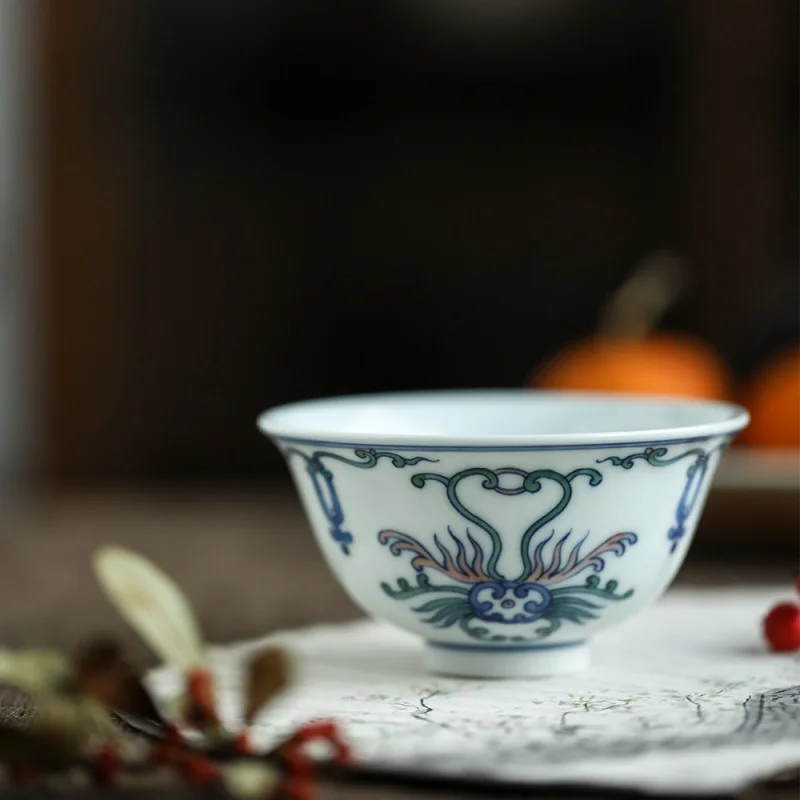 Чаша Xiaogong серии элегантная красивая имитация Mingcheng Hemerocallis с узором сине-белая чашка для жимолости