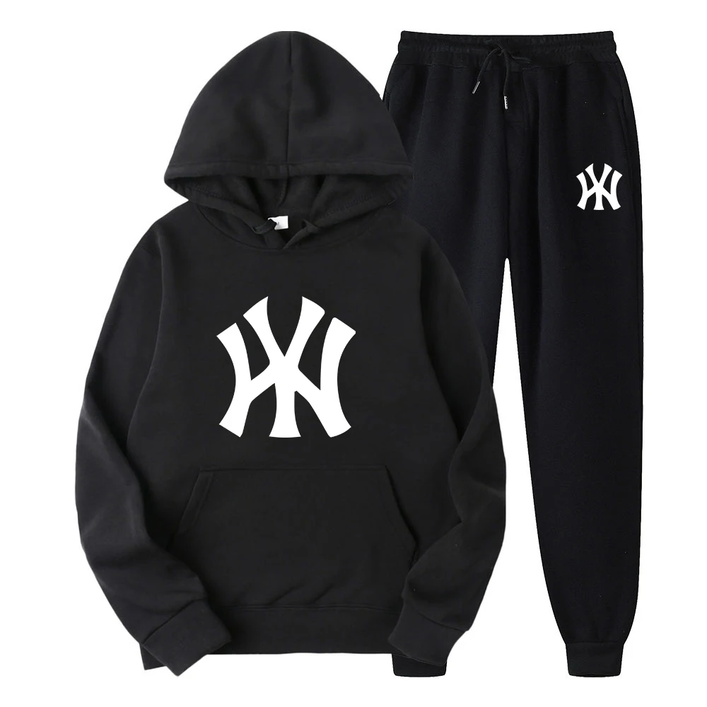 

New Luxury Brand Hoodies Sweatshirt Mens Pants Outfit Winter Fleece Pullover Cotton Tracksuit Male Clothes Sets Women Sportswear