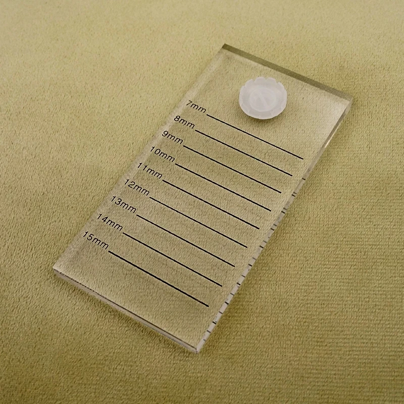

1pcs Grafting Eyelash Scale Plate Acrylic Double-sided Scale Eyelash Board Showcase Eyelashes Tool Containing One Blossom Cup