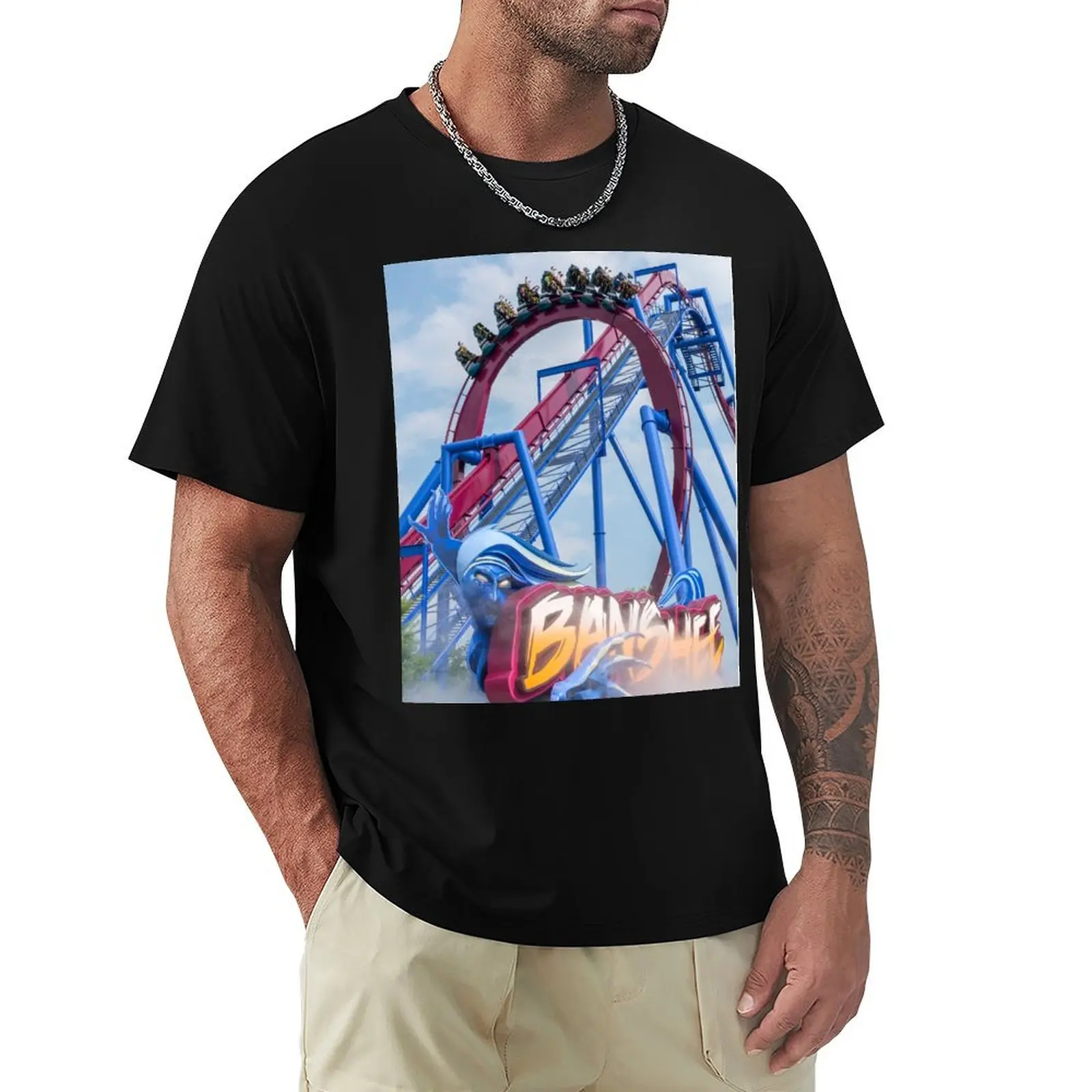 Футболка Banshee Roller Coaster забавные костюмы футболки больших размеров большого