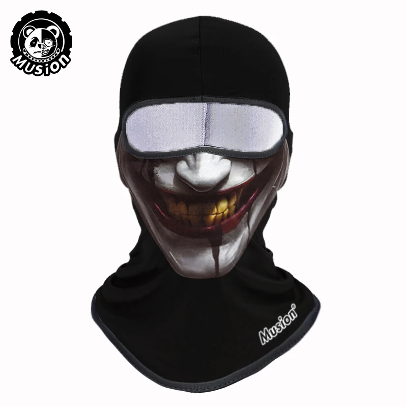 

Музыкальная Балаклава-маска С Принтом Черепа, Полнолицевая, Из Полиэстера, Унисекс, Для Мотоциклистов