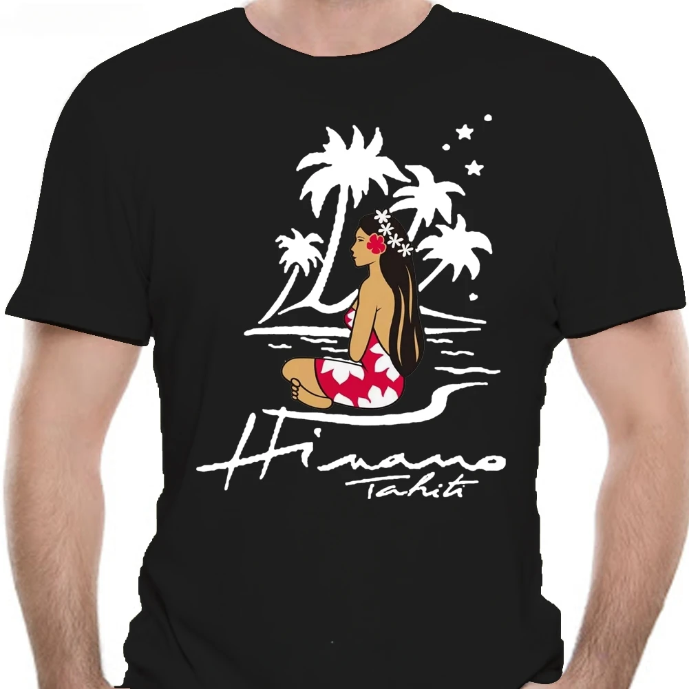 Футболка Hinano с логотипом Таити женская Стильная хлопковая футболка мужская