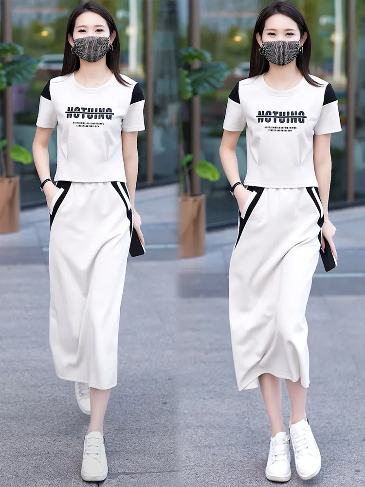 Модный повседневный комплект свитшотов для женщин новинка лета 2024 обтягивающая