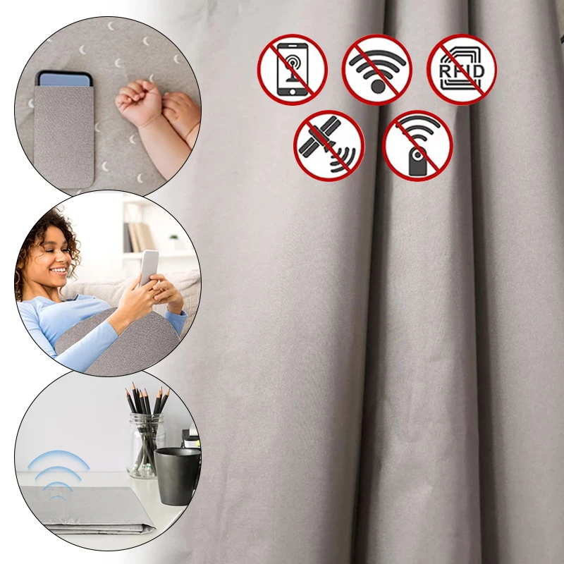 10 м x 108 см антирадиационная ткань Pongee RFID Wi-Fi/RF сигнал экранирующая антимагнитное