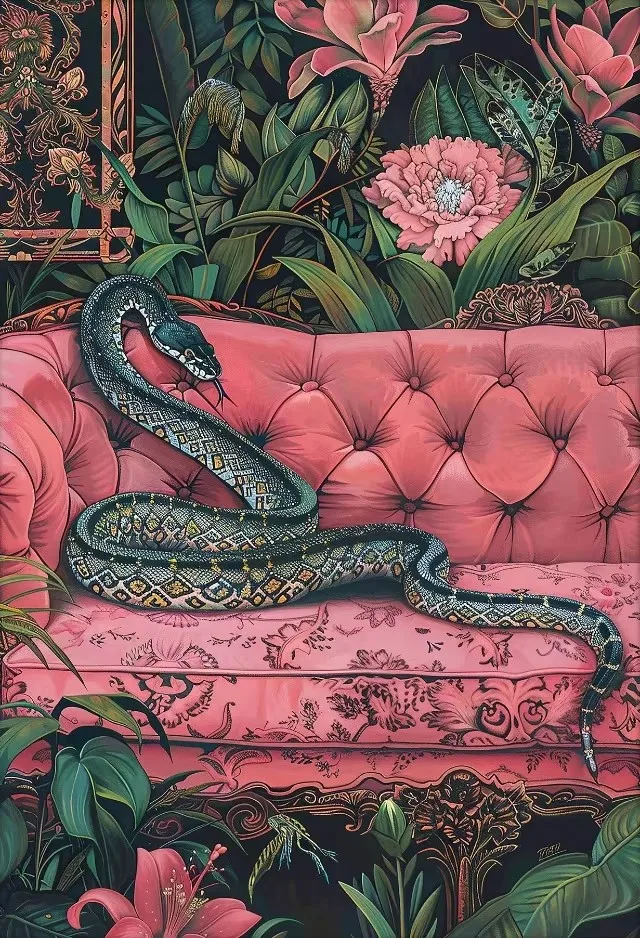 

Животные на холсте, печать, набор из 4 штук