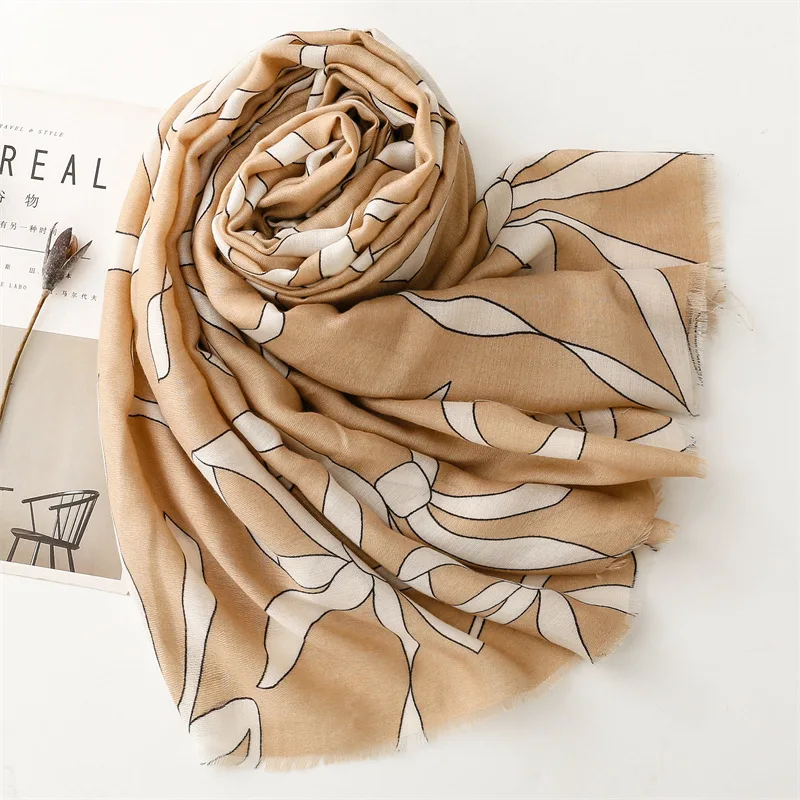 Роскошные брендовые шарфы с принтом в виде банта женские зимние уличные теплый