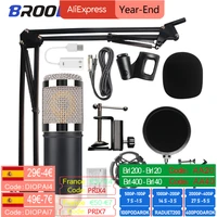 bm800 condenser microphone bm 800 professionalmic studio recording karaoke mic stand usb bluetooth recording for pc new bm 800