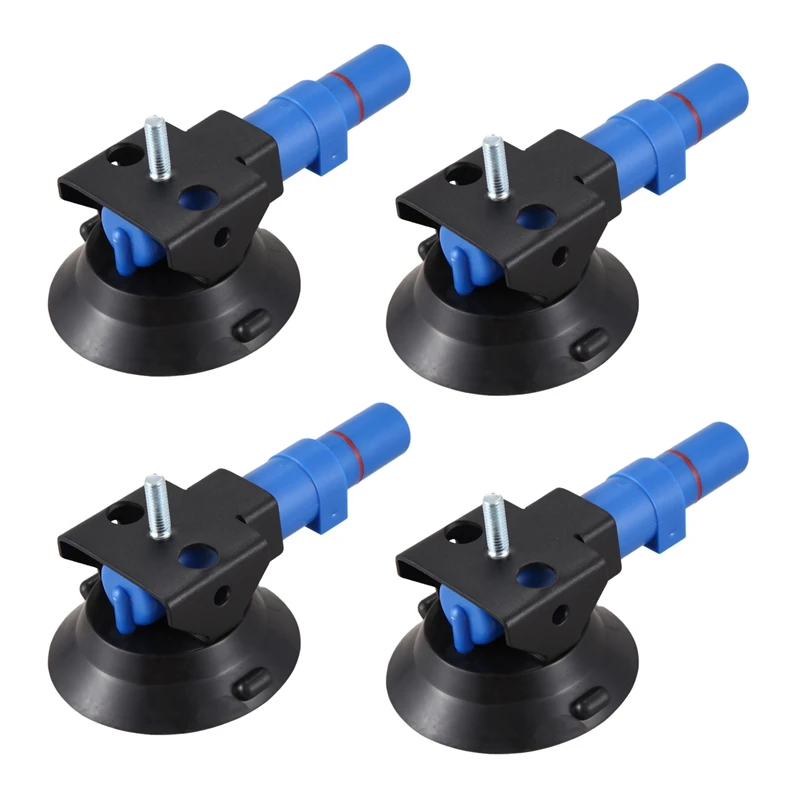 4X 3 Inch Concave Vacuum Cup 75Mm Heavy Duty Hand Pump Suction Cup With M6 Threaded Stud