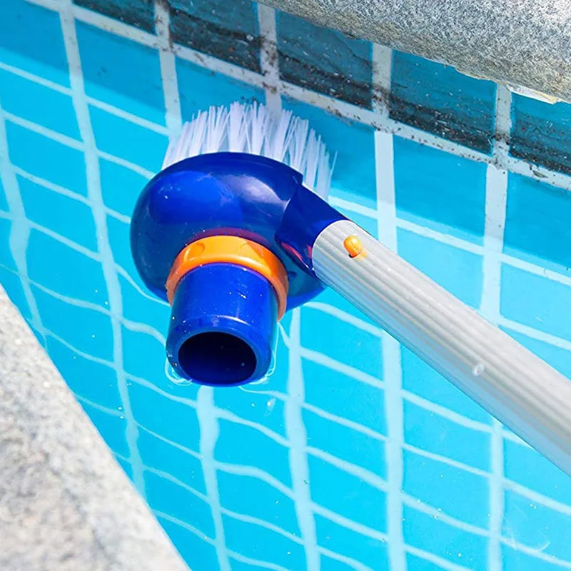 

Practical Swimming Pool Brush Small Suction Head Brush Vacuum Cleaner Multifunctional Cleaning Accessories