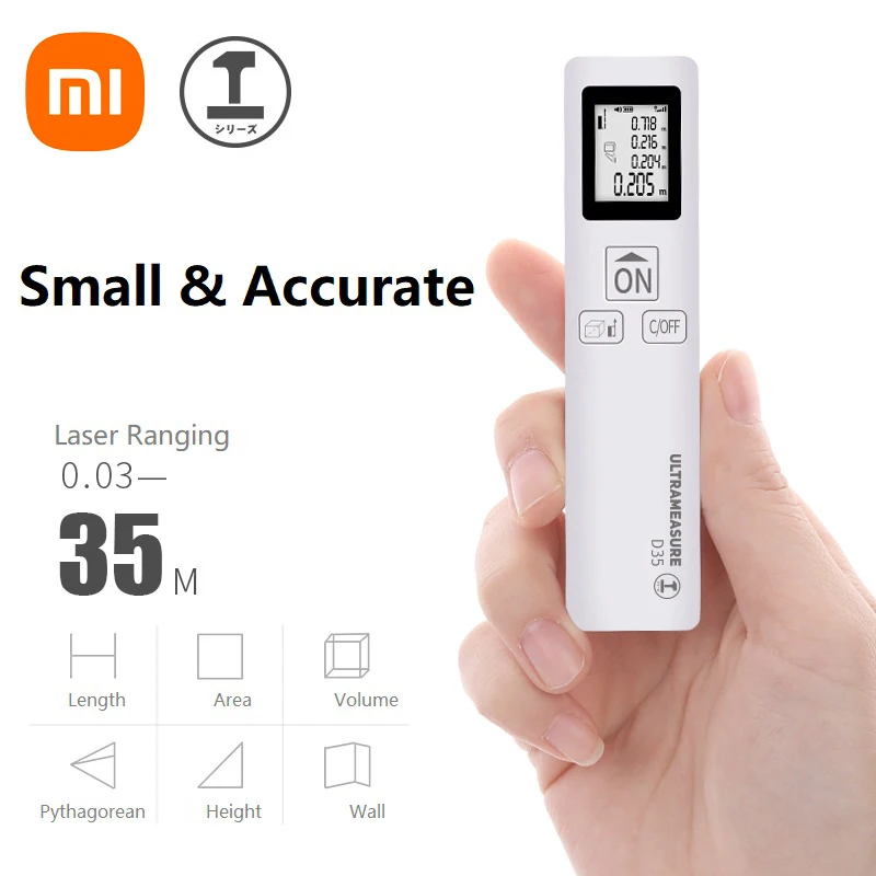 Лазерная рулетка XIAOMI лазерный дальномер инструменты для строительства