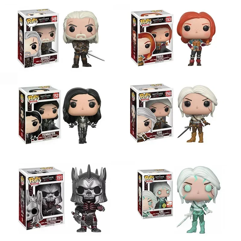 Funko The Witchers CIRI 150р. # И ГЕРАЛЬТ 149г. ЭРЕДИН 151 ЙЕННЕФЕР 1525. Коллекция фигурок модель