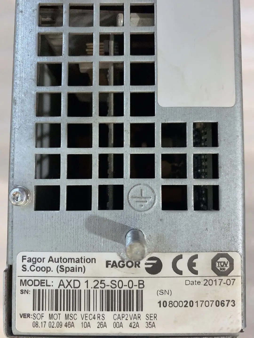 б/у AXD1.25-S0-0-B Сервопривод Fagor AXD1.25-S0-0 быстрая доставка