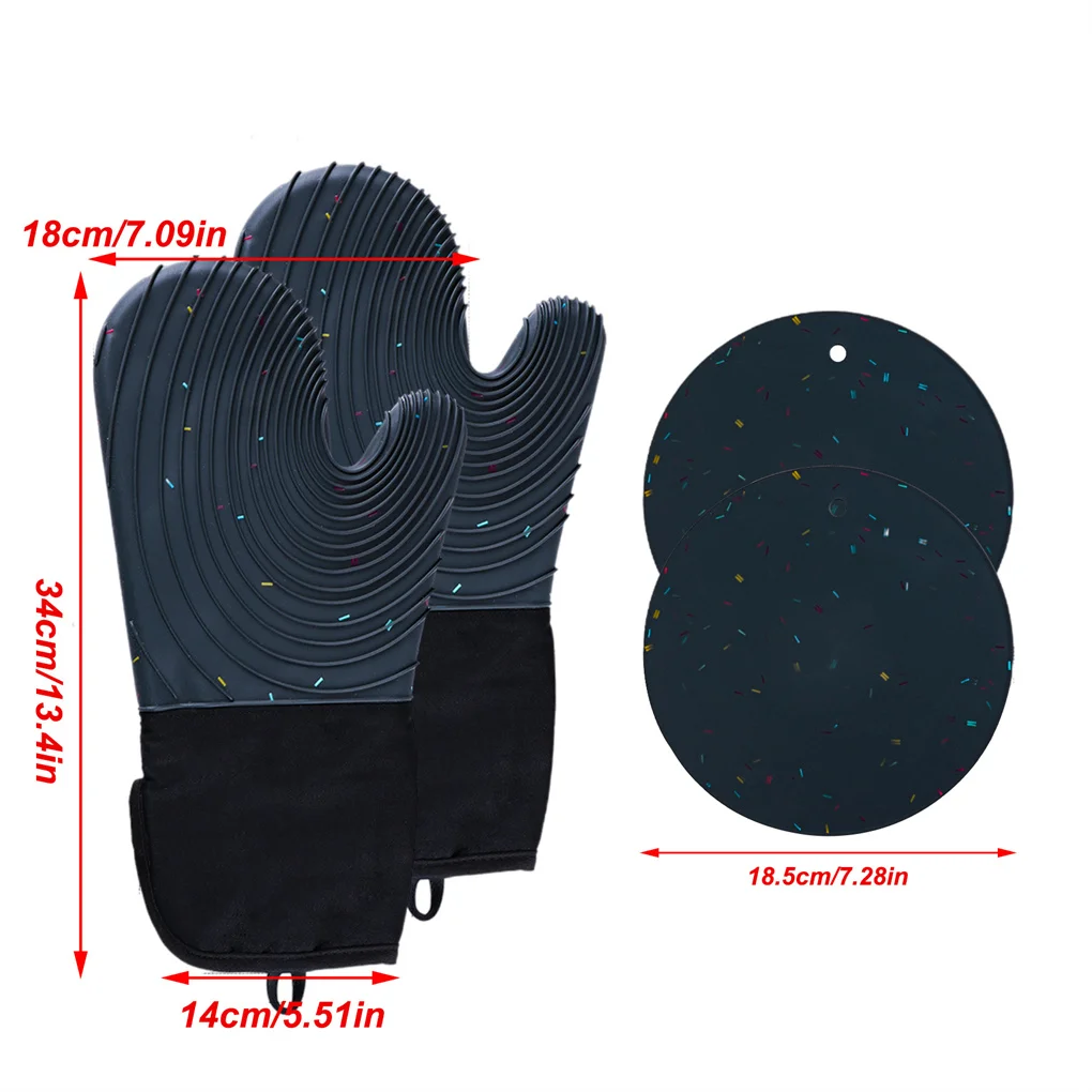 

Перчатки для микроволновки, Оригинальные Водонепроницаемые Прихватки в скандинавском стиле для кухни и выпечки