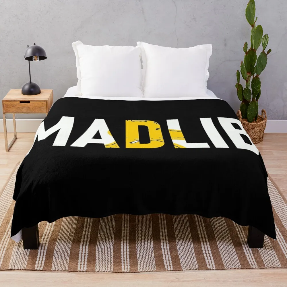 

Madlib - Yessir Whatever Throw Blanket Decorative Sofa Blankets Plush Fabric Goods For Home And Comfort Furry Blanket