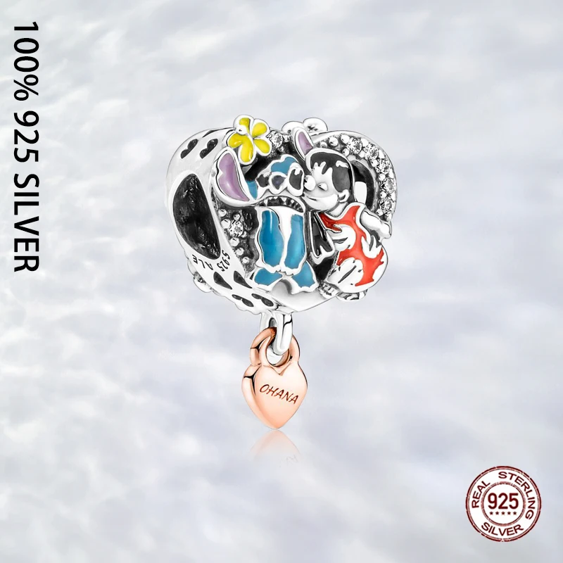 

Женский браслет из серебра 925 пробы с шармами «Love A Family»