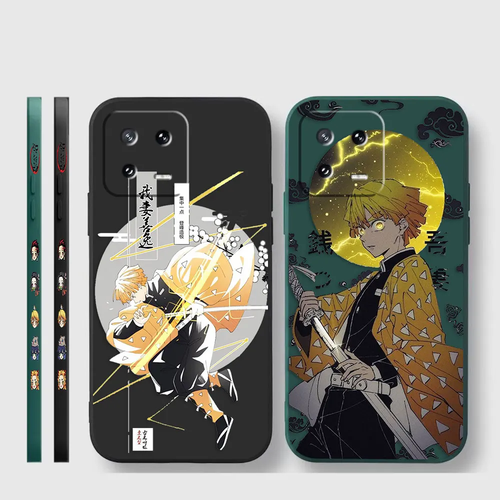Case For Xiaomi PCOO F3 F4 F5 M3 M4 M5 X3 X4 MIX 3 4 Black Shark 4 5 GT Pro 4G 5G Case Funda Shell Kimetsu No Yaiba Demon Slayer