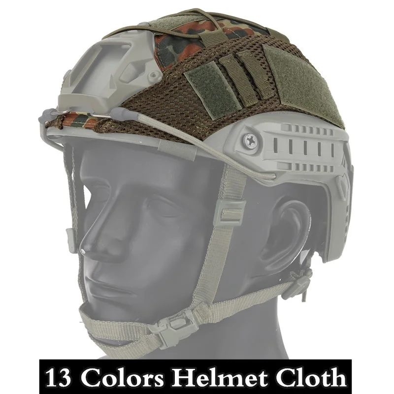 

Stretch Camouflage Tactical Helmet Cloth Army Fan Outdoor CS Combat Training Equipment Clothes Accessory Military Helmet Cover