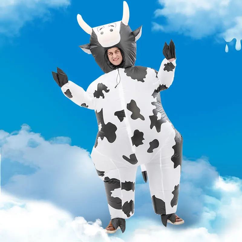 

Creative Toy Halloween Christmas Big CowcosplayDress up Inflatable Clothing Party Spoof Costume Props