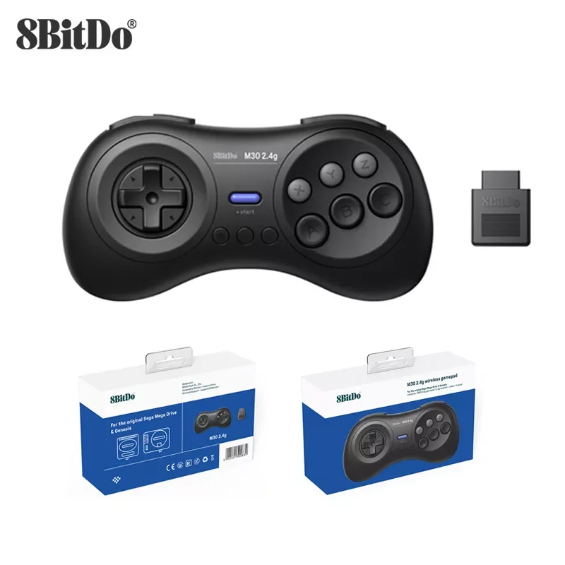 

8bitdo M30 2,4G беспроводной геймпад для Sega Genesis/Sega Genesis Mini/Mega Drive мини игровой контроллер