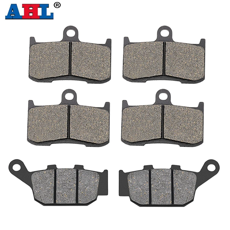 AHL Motorcycle Front & Rear Brake Pads For KAWASAKI Z800 Z 800 Z800E 2013-2016 Z900 ZR900 2017-2020 For Daytona 650 2006-2008