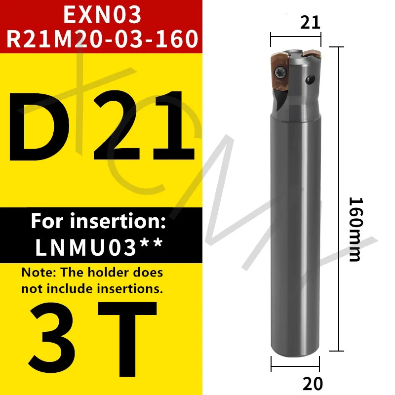 

Высокоточная и высококачественная фреза с быстрой подачей EXN03R TXN03R используется для вставки LNMU0303 и LNMU0303ZER.