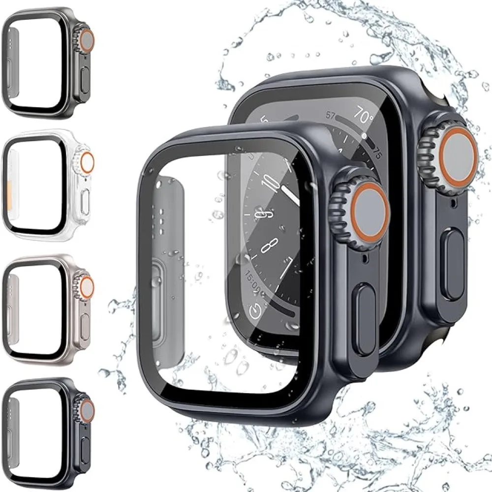 Защитный Чехол Для Apple Watch Защитная Пленка Из Закаленного Стекла Серии 9 8 7 6 5 4 3