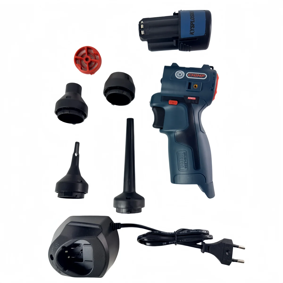 Миниатюрный бесщеточный пылесос-воздуходувка для аккумулятора Bosch 12В, беспроводной пневматический пистолет для сдувания пыли, высокопроизводительный ручной инструмент для очистки с регулируемой скоростью (art.: 3920d8a22b0ec) - 3920d8a22b0ec
