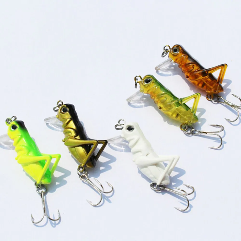 

1Pieces 40mm Grasshopper insects Fishing Lures Flying Jig Wobbler Hard Bait Lifelike Baits Bass Swimbait Pesca Sea Fishing