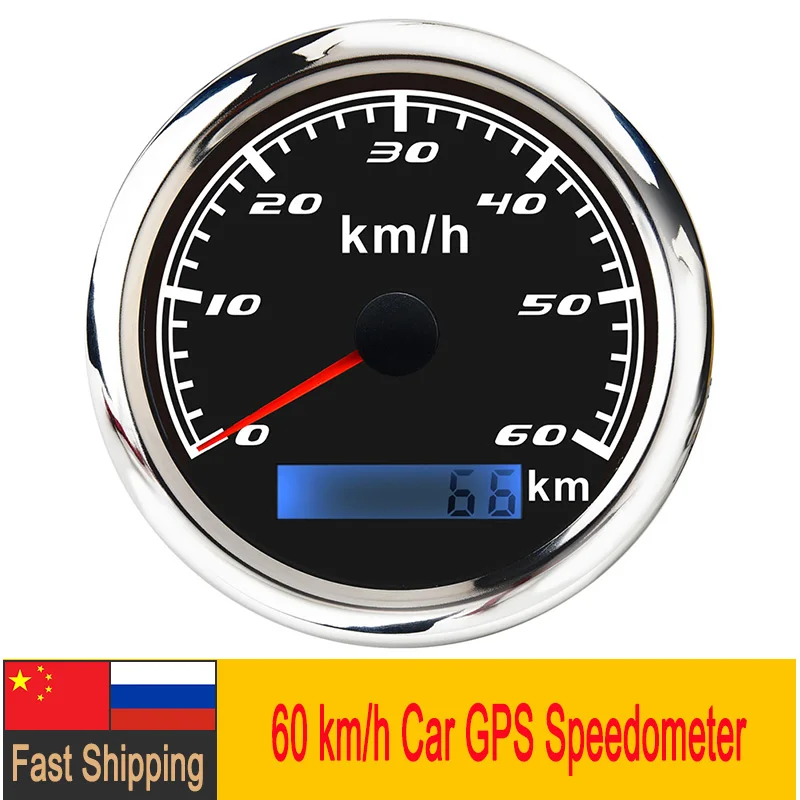

Автомобильный GPS-датчик скорости, 60 км/ч, 30 120 км/ч, скоростной одометр для лодки с GPS-антенной, подходит для мотоцикла, лодки, автомобиля, грузо...