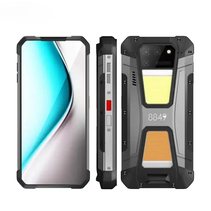 12 + 512 ГБ прочный смартфон Android 13 двойная лампа для кемпинга 64 мп ночное видение 15500