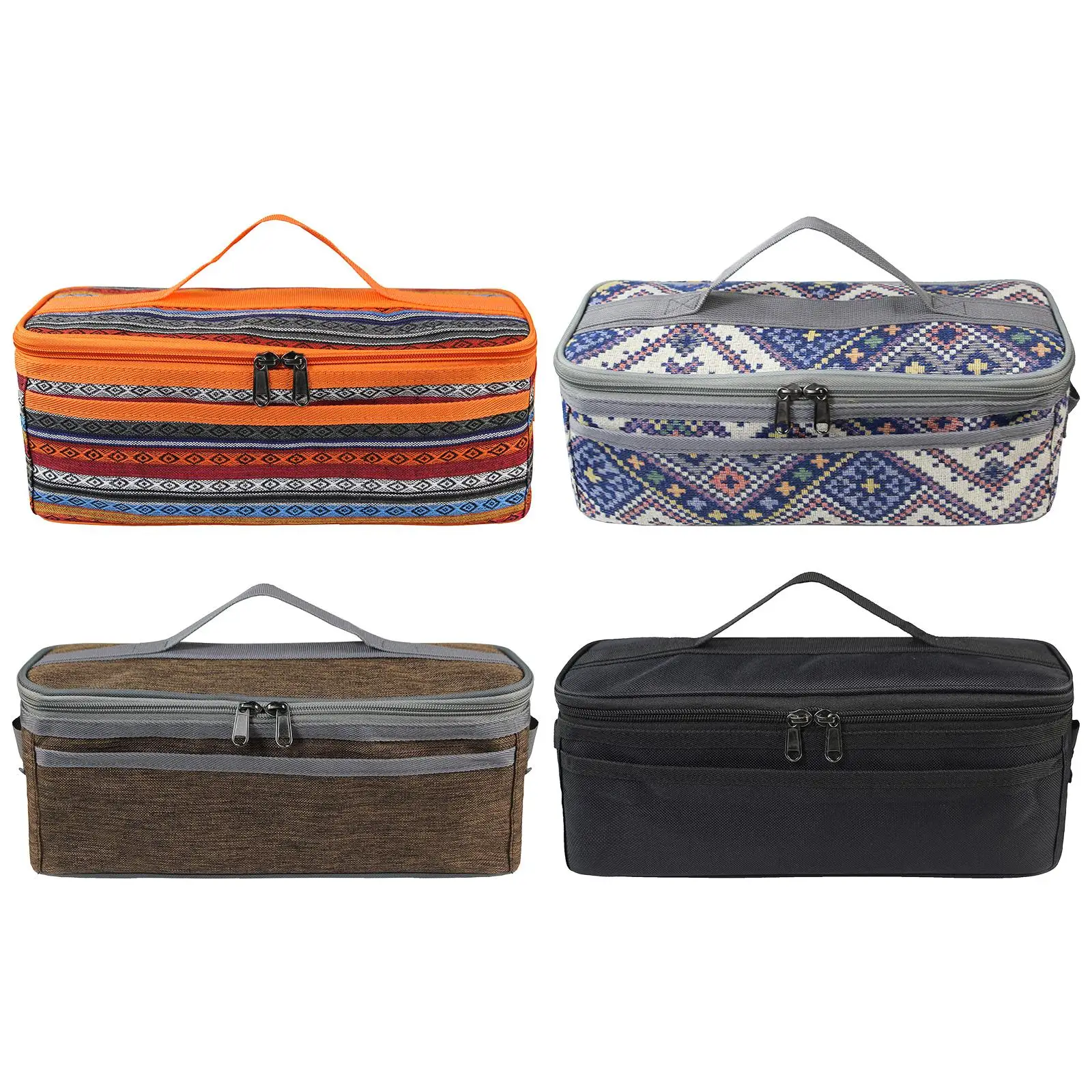 

Ethnic Style Utensils storage Organizer Supplies for Picnic BBQ Travel Camping