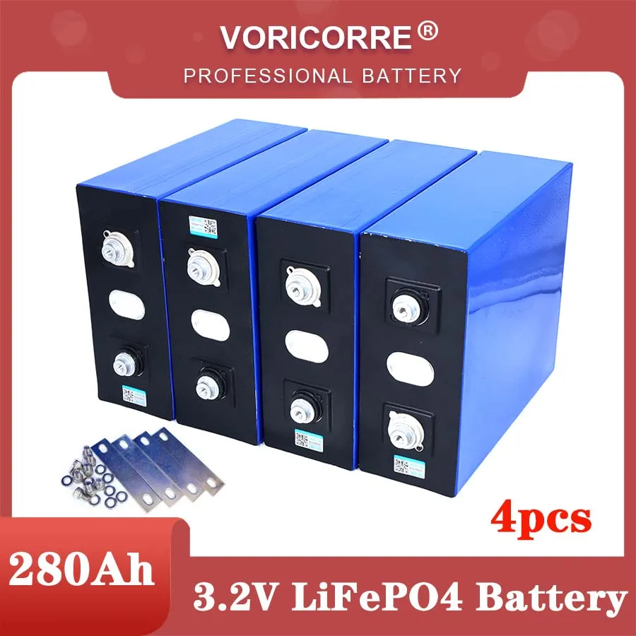 

4PCS VariCore 3.2V 280Ah 310Ah lifepo4 Rechargeable battery DIY 12V 280AH for Electric car RV Solar Energy Golf Cart TAX FREE