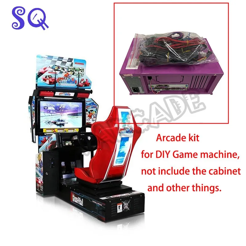 

outrun Coin Operated Video Arcade Machine Driving Simulator Car Racing Games arcade kit main board+cable+Dynamic card 110V/220V
