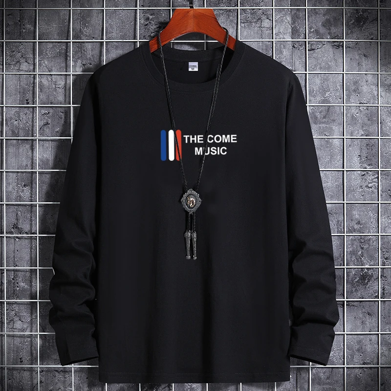 

Футболка мужская с рисунком аниме, хлопковая Повседневная рубашка оверсайз, с круглым вырезом, белая, Осень-зима