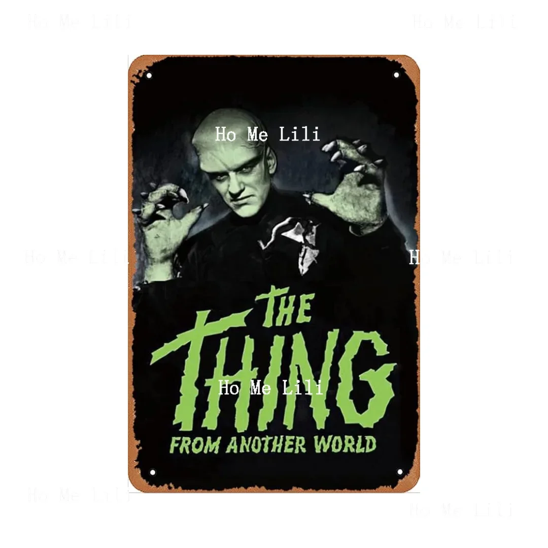 Вещь из другого мира 1951 фотообои в стиле ретро Декор металлический знак